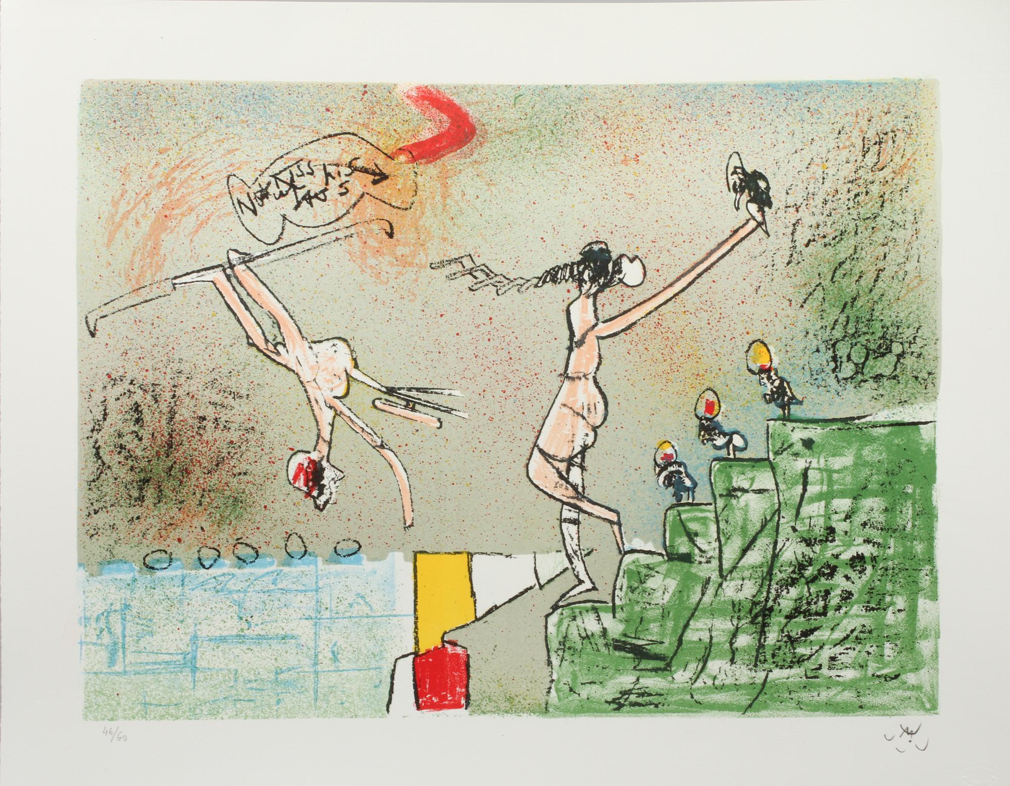 ROBERTO MATTA, färglitografi, signerad och numrerad 46/60.