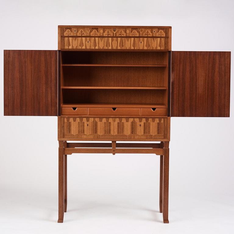 Carl Malmsten, a cabinet, "Raimond", made as a journeyman's piece by cabinetmaker Gunnar Franke in 1964.