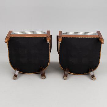 A mid-late 19th Century four-piece sofa suite.
