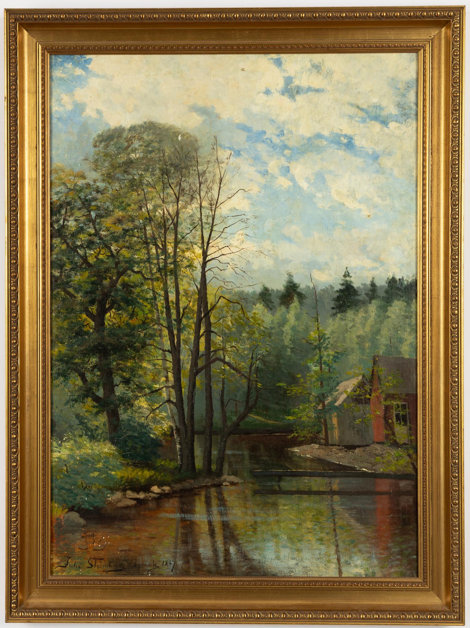 Julia Strömberg, Motiv från Bjurvik, Småland.