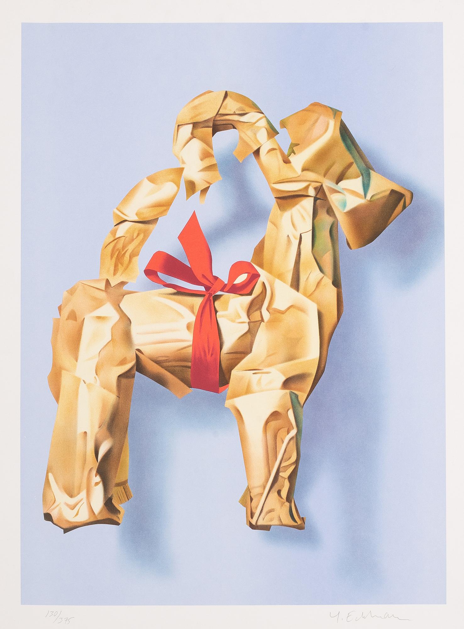 Yrjö Edelmann, "Wrapped Christmas Goat".