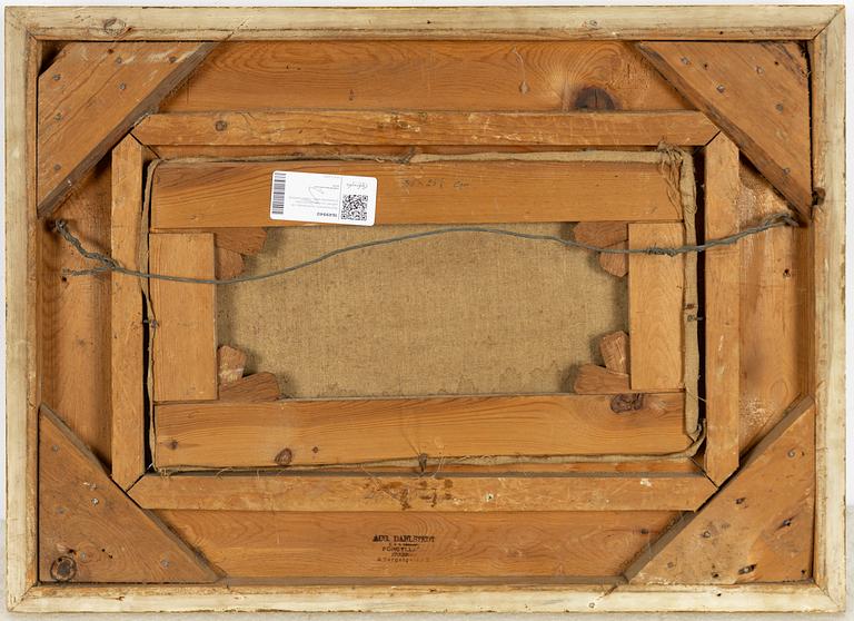 Olof Hermelin, Sommardag vid vattnet, vy över Öljaren från Gimmersta säteri, Södermanland.