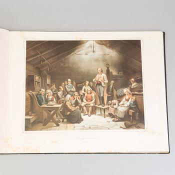 'Norske folkelivsbilleder efter Malerier og Tegninger af Adolph Tidemand', Christian Tönsberg, Christiania, 1854.