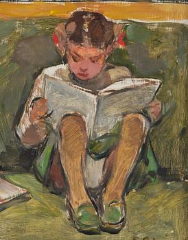 Elsa Backlund Celsing, Translation: "Reading children".