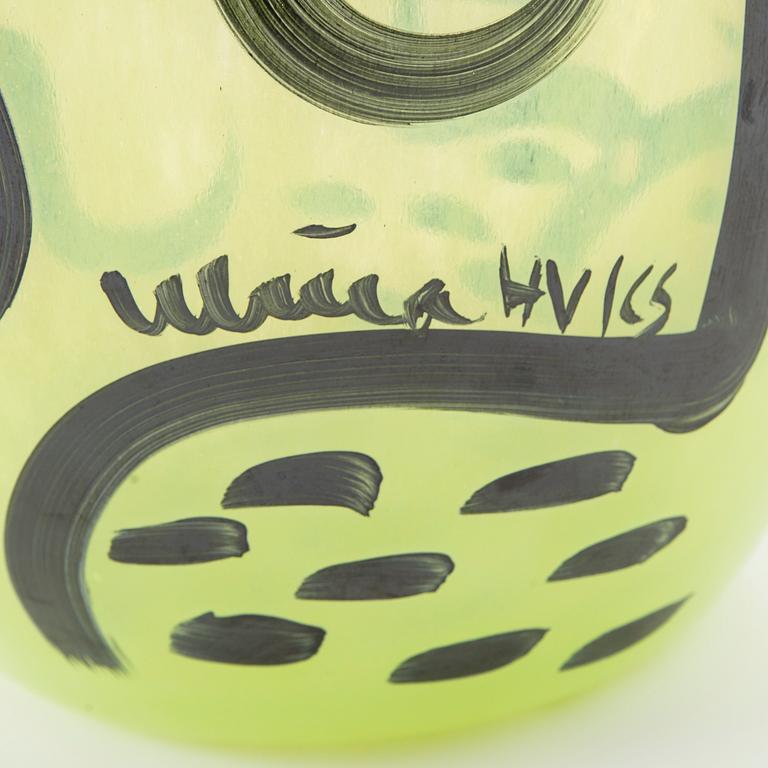 Ulrica Hydman-Vallien, vase "Caramba Lime" Kosta Boda.