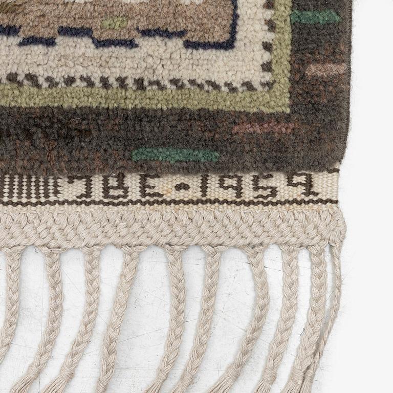 Märta Måås-Fjetterström, matta, "Örtagården", flossa, ca 352 x 256 cm, signerad AB MMF JBE 1952.