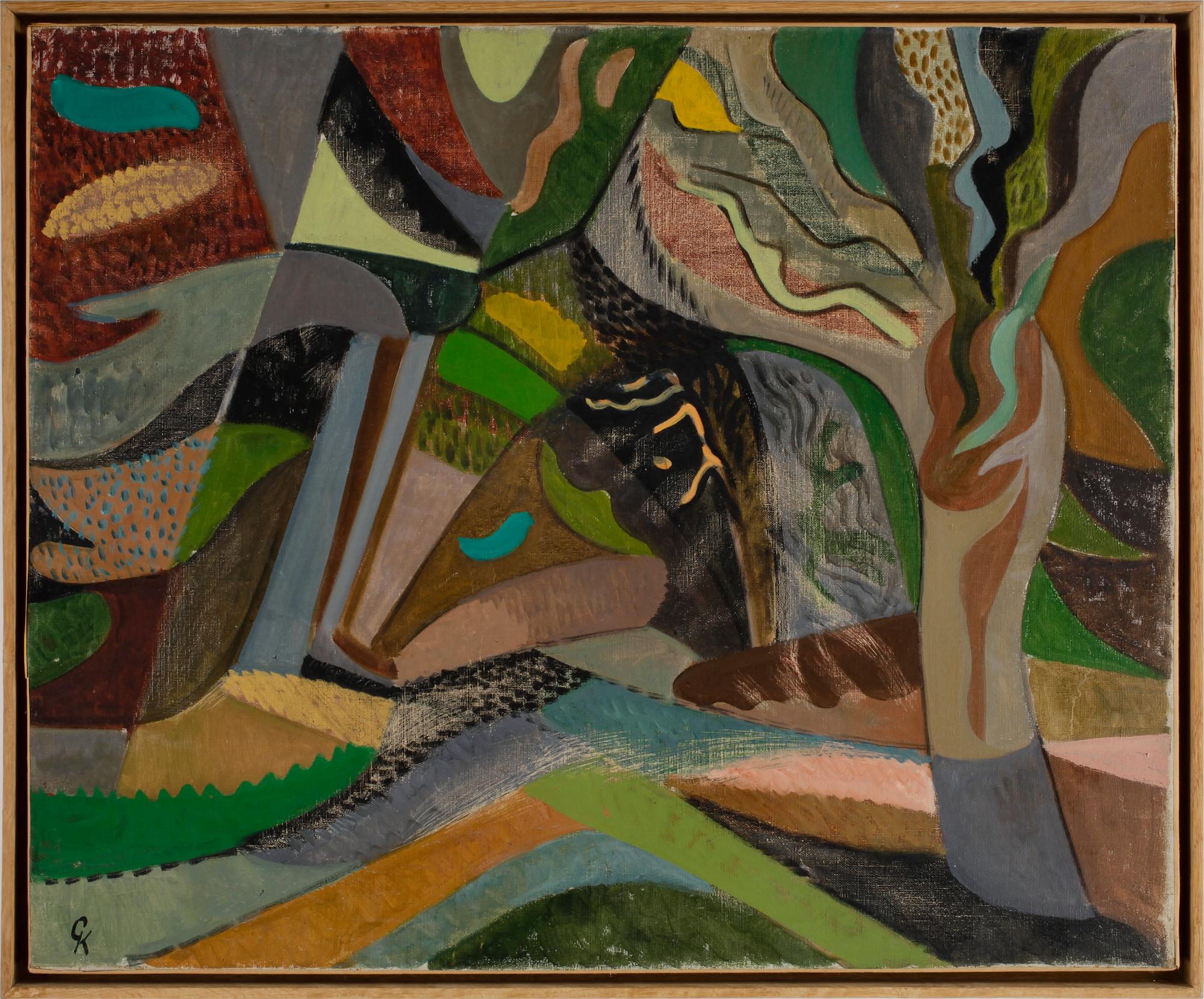 GRETA KNUTSON-TZARA, olja på duk, monogramsign.