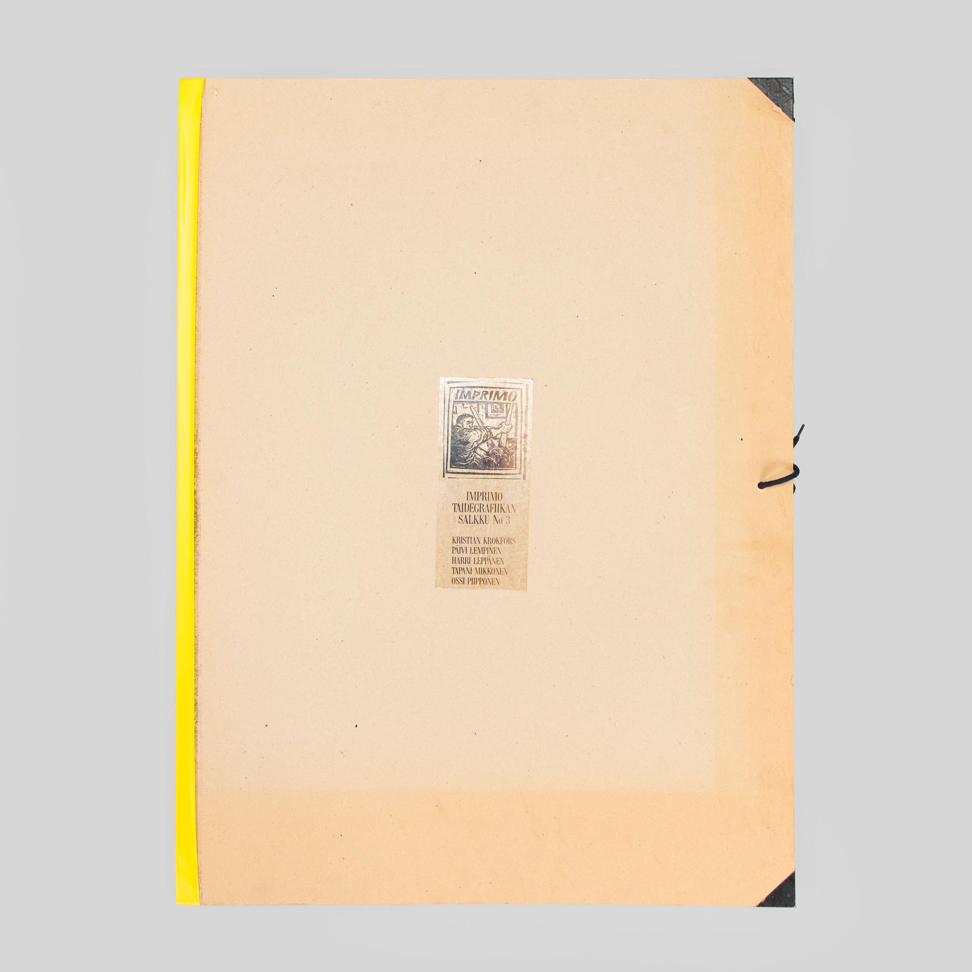 Folder with graphic prints, 5 pcs, various artists.