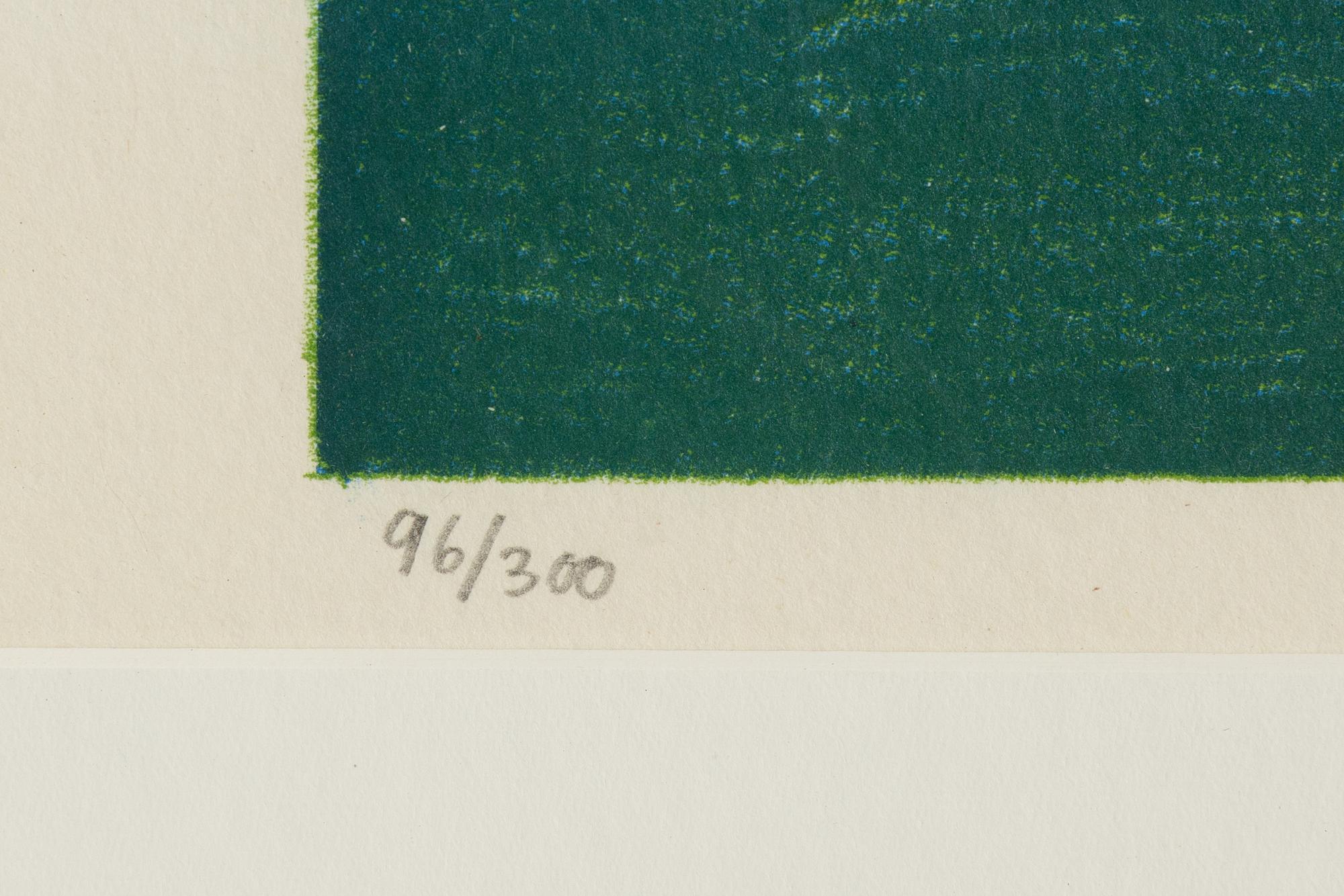 Friedrich Schröder-Sonnenstern, lithograph in colours, 1965, signed 96/300.
