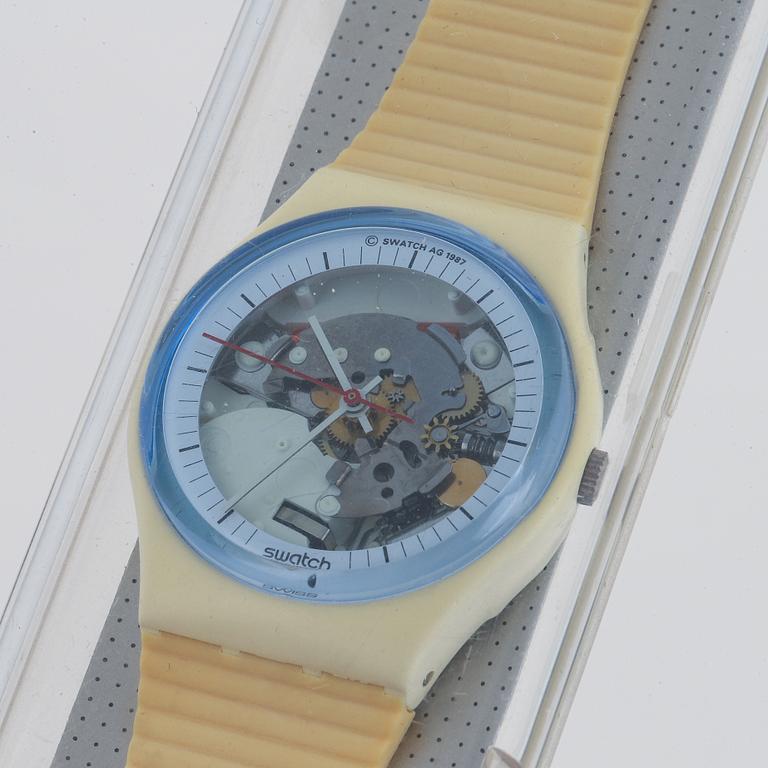 Swatch, White Knight, wristwatch, 34 mm.