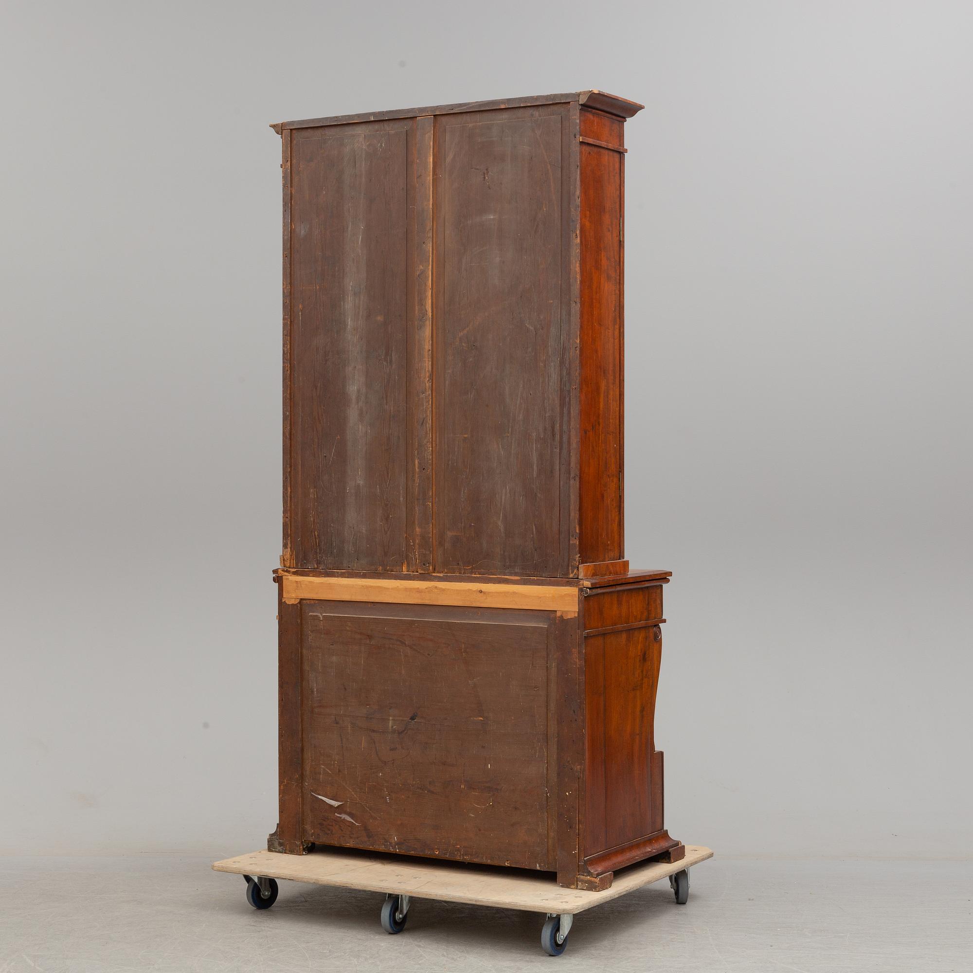 A 19th century mahogany bookcase.