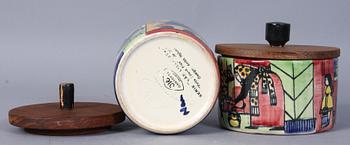 LOCKBURKAR, 2 st, flintgods, "Vår lilla stad", Anita Nylund, Jie Gantofta.