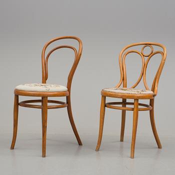 STOLAR, två stycken, Thonet, 1900-talets början.