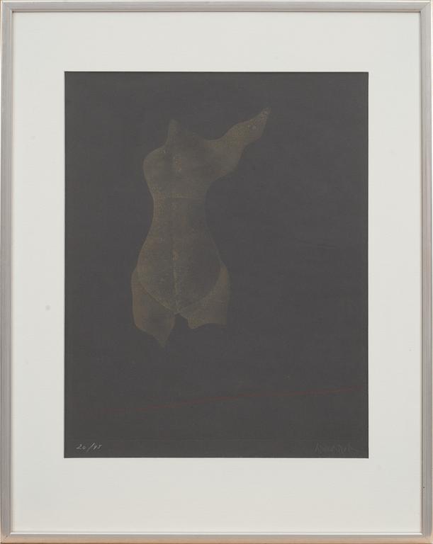 PAUL WUNDERLICH, akvatint, signerad och numrerad 24/95. Utförd 1969.