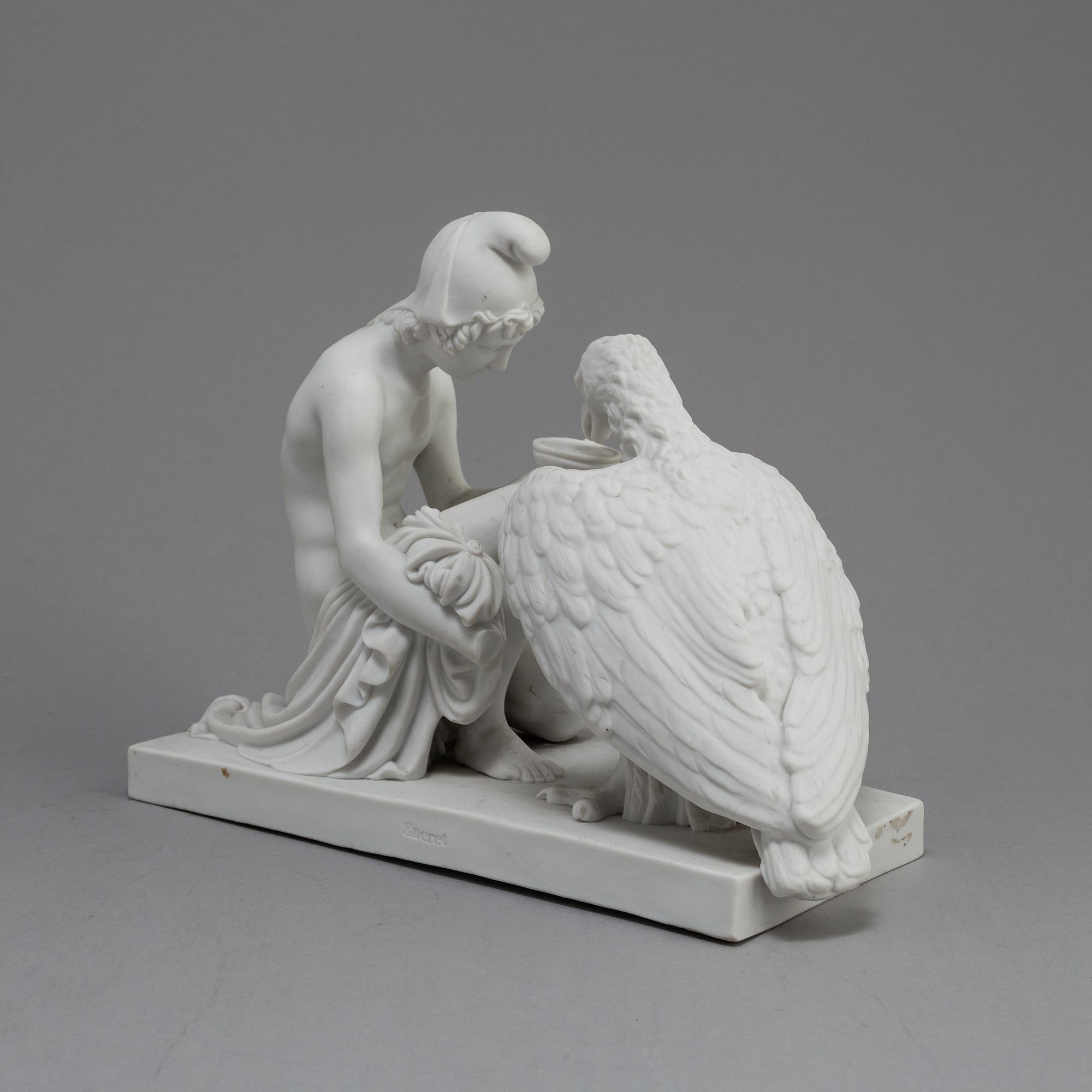 A PARIAN FIGURE after Thorvaldsen, Eneret,  Royal Copenhagen, ca 1900.