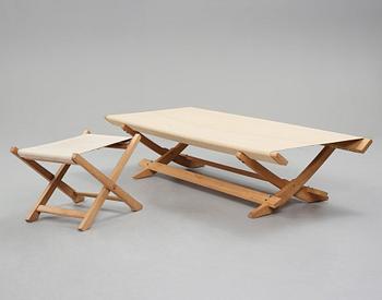 HANS J WEGNER, a daybed and a stool for Johannes Hansen, Denmark 1964.