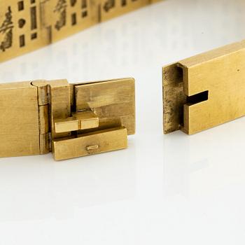 Wiwen Nilsson, a bracelet, 18K gold, Lund 1966.