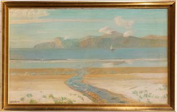 Julius Olsson, Coastal landscape.