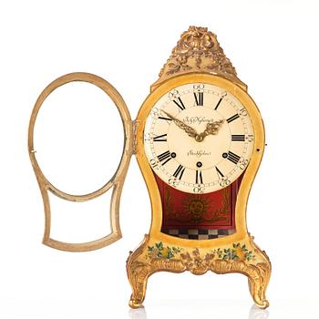 A Swedish Rococo bracket clock by J Nyberg (master in Stockholm 1787-1801).