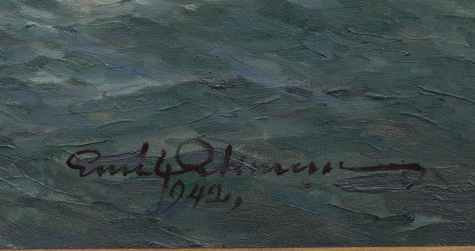 EMIL EKMAN, olja på duk, signerad.