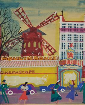 Maurice Blanchard, Vid Moulin Rouge.
