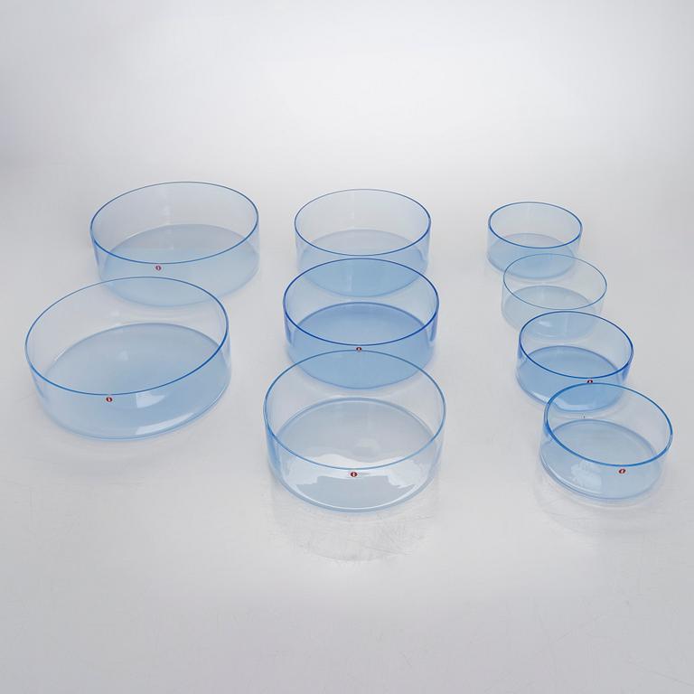 Timo Sarpaneva, nine bowls from the 'Marcel' series for Iittala. In production 1993 - 1996.