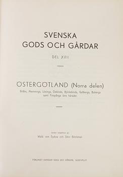 BÖCKER, Svenska Gods och gårdar, Östergötland, 1940, 3 volymer.