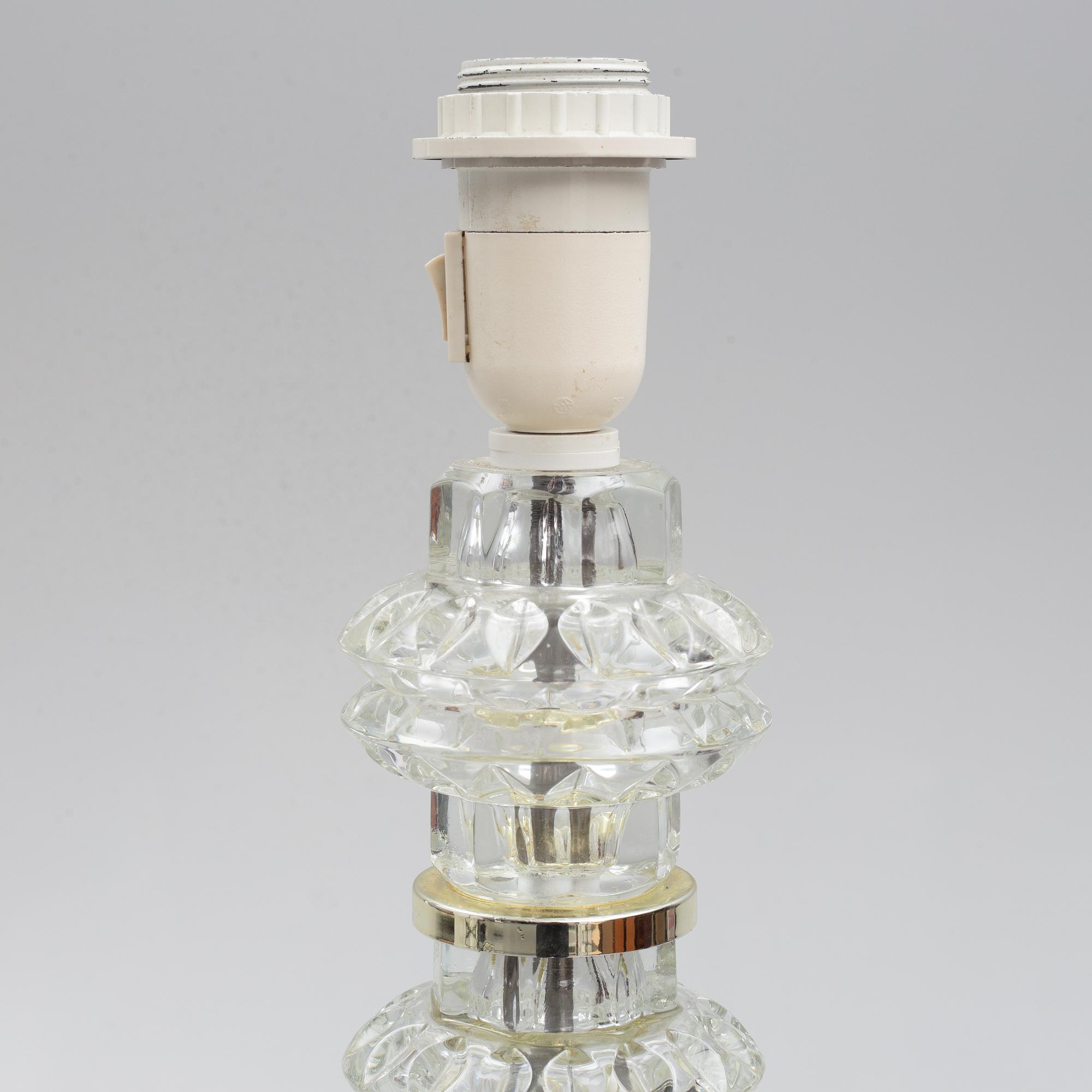 Carl Fagerlund, a floor lamp, Orrefors, 1960s.