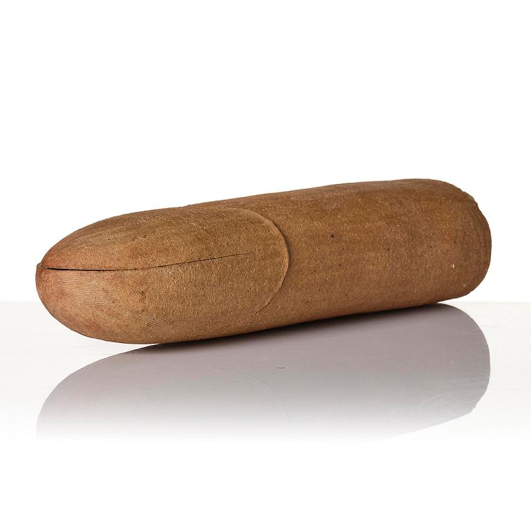 Stig Lindberg, unik skulptur, chamotterat oglaserat stengods, Gustavsbergs Studio 1970.