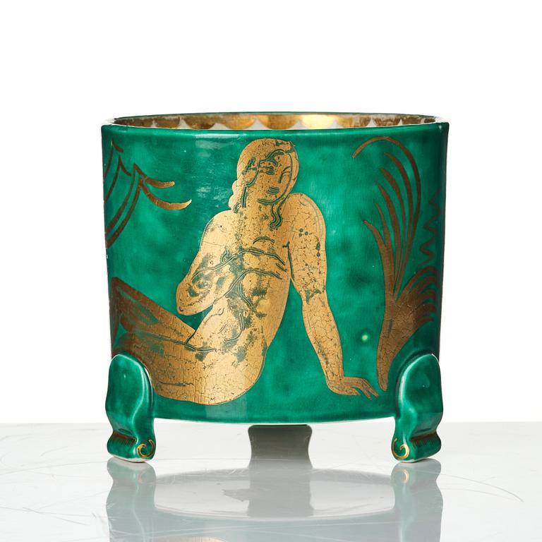 Wilhelm Kåge, outer casing, 2 pieces and bowls, 3 pieces, stoneware, Gustavsberg, most dated 1927-29.