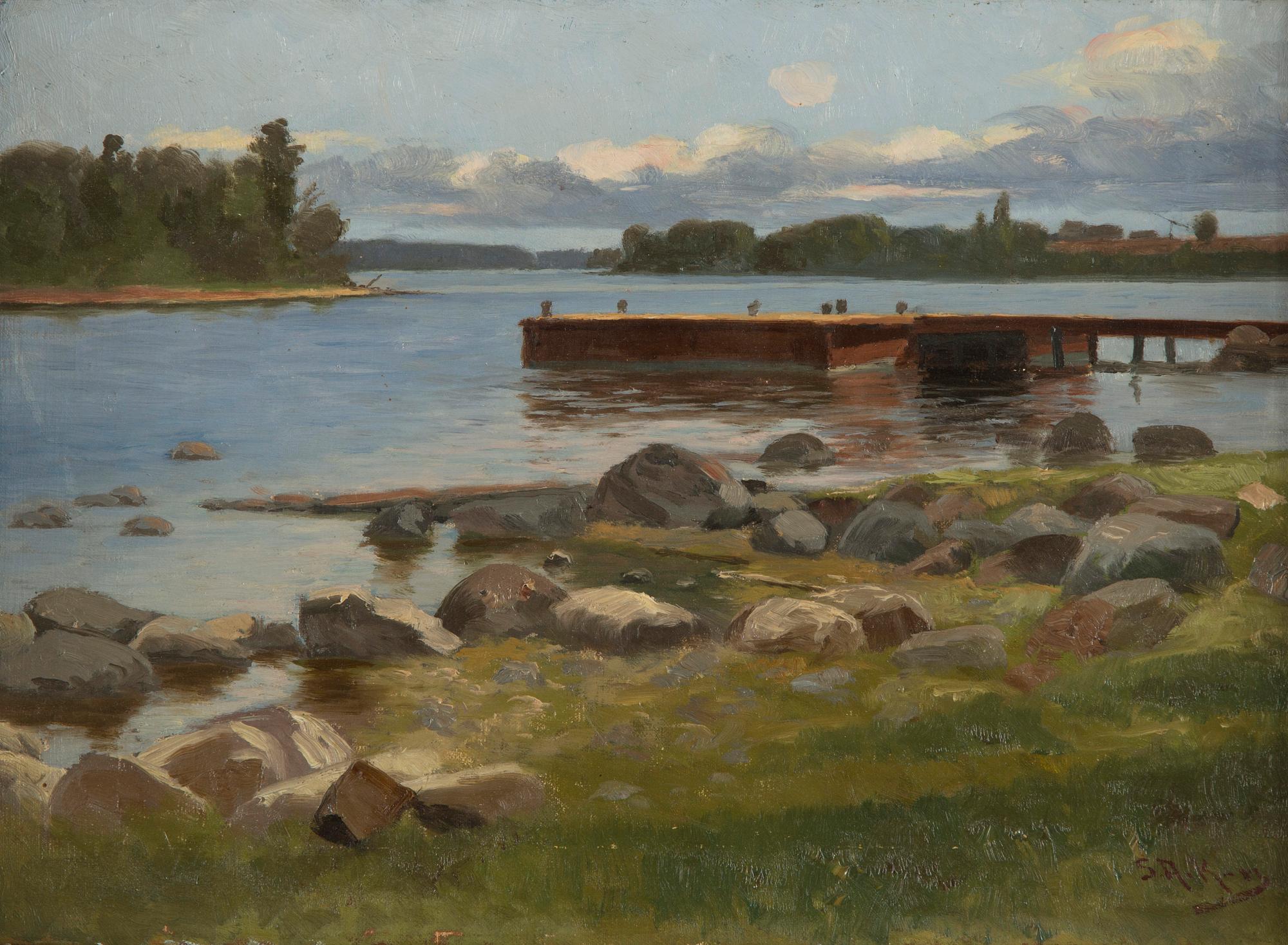 Sigfrid August Keinänen, Ranta ja laituri.