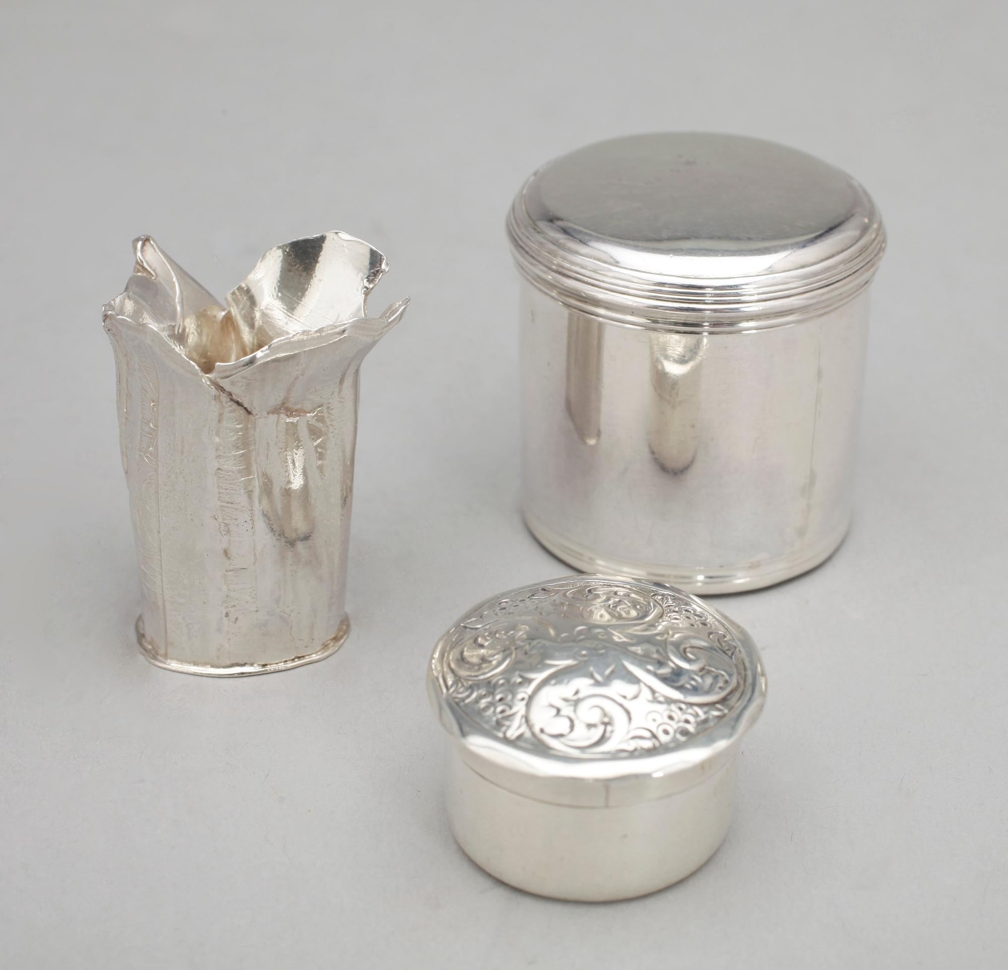 PARTI SILVER, 8 delar, bland annat Adie Brothers Ltd, Birmingham, 1978. Totalvikt ca 304g.