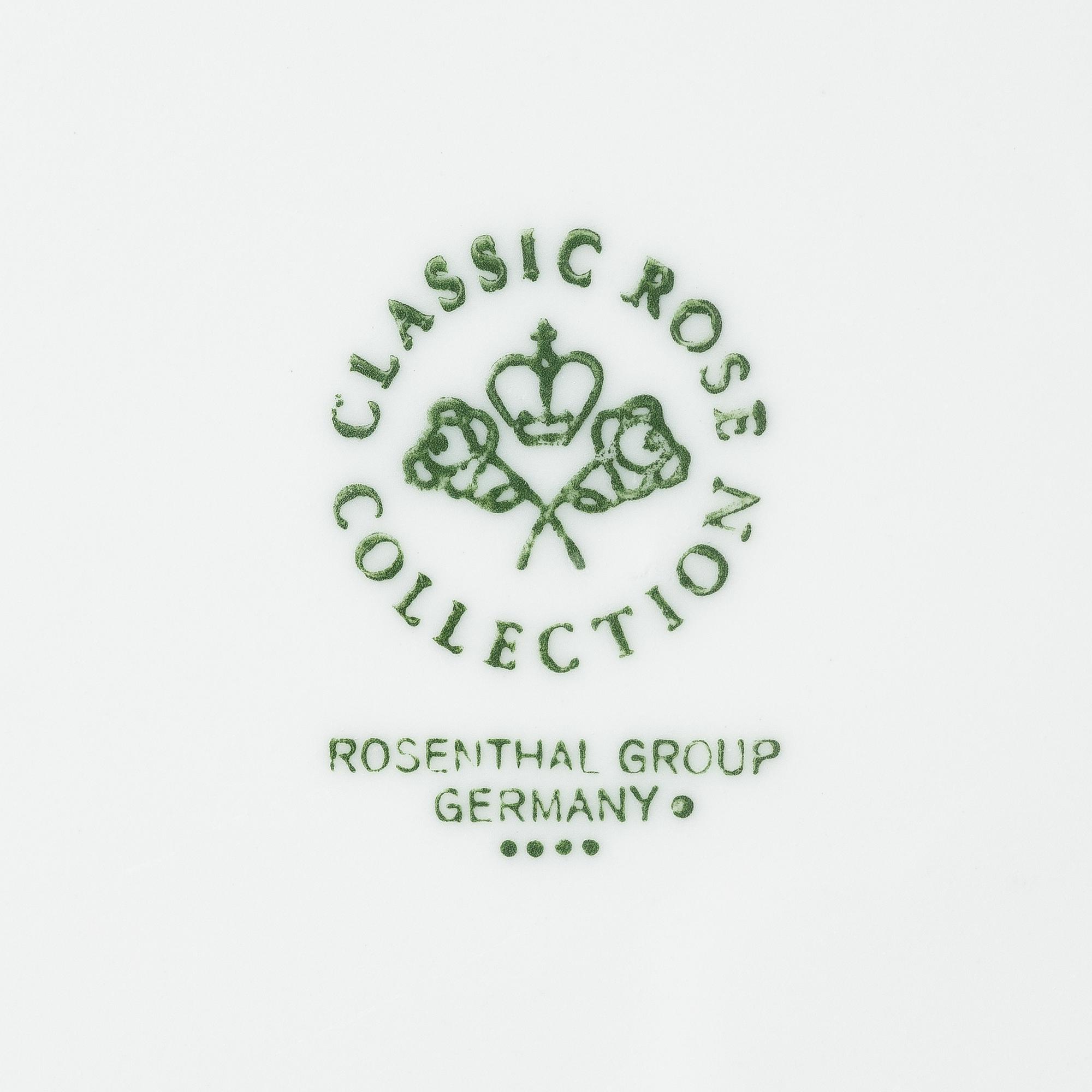 Rosenthal, mat- och kaffeservis, 88 delar, "Classic Rose", Tyskland.