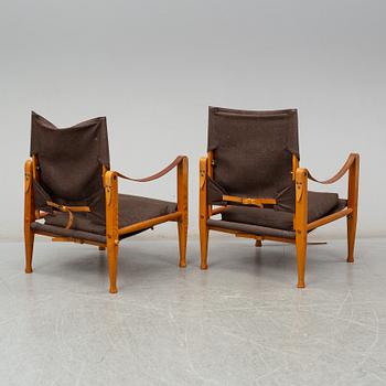 A pair of 'Safari' easy chairs by Kaare Klint.