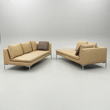 Antonio Citterio, hörnsoffa, 2 delar,"Charles", B&B Italia Maxalto.