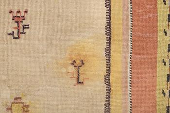 Märtha Gahn, Rug. Flossa, approx. 309 x 252 cm signed MG.