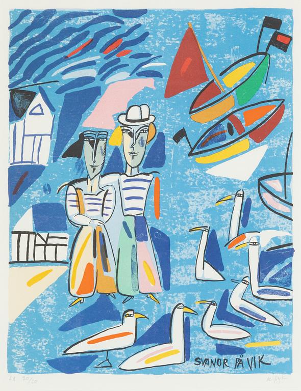 Madeleine Pyk, 'Svanor på vik'.