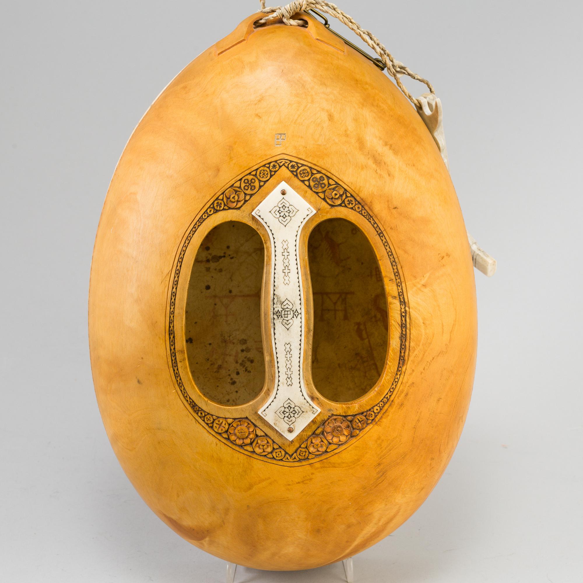 A traditional sami ceremonial drum, modern manufacture.