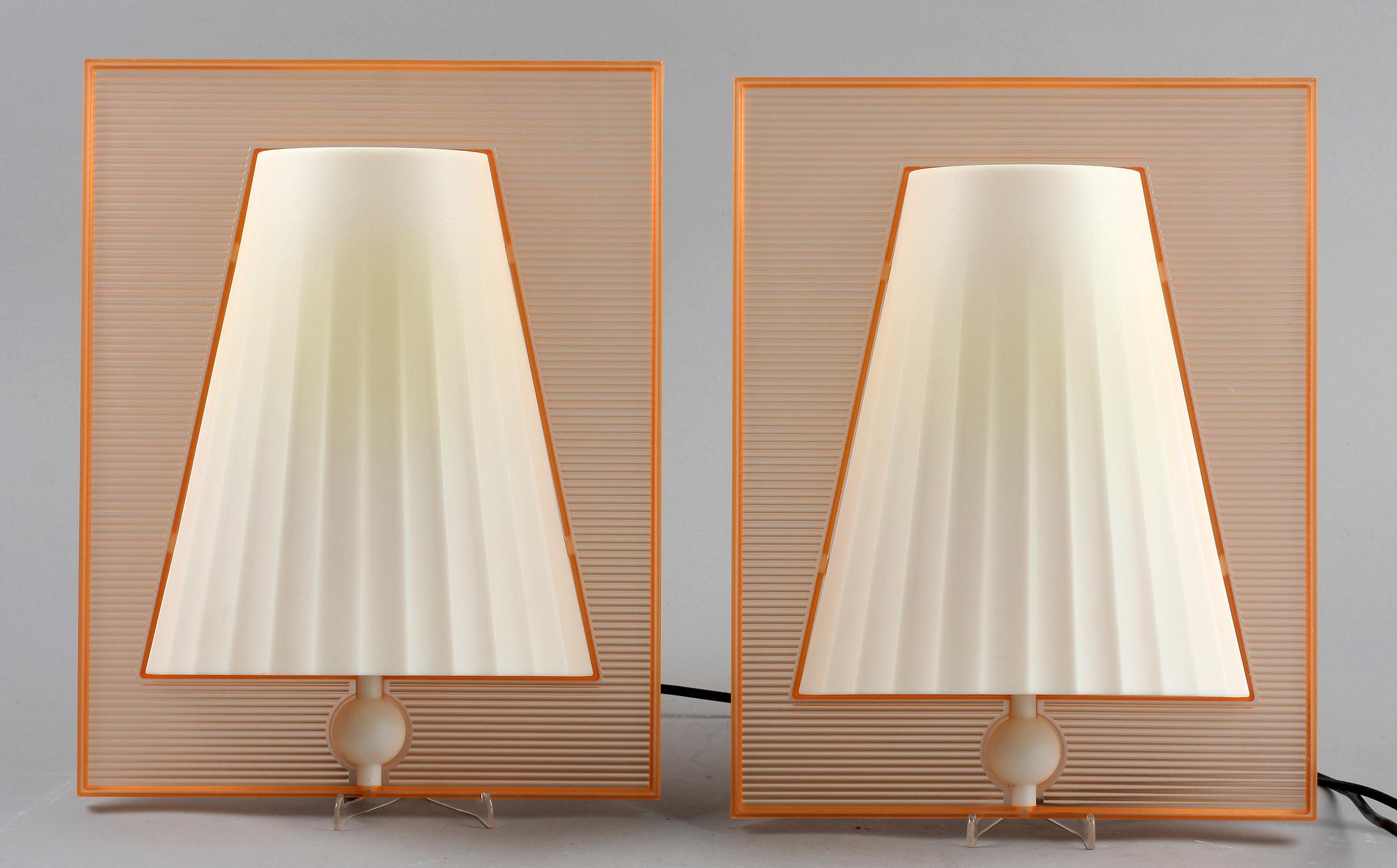 VÄGGLAMPOR, ett par, Philippe Starck.