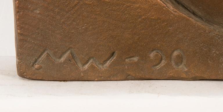 MARJATTA WECKSTRÖM, a bronze relief.