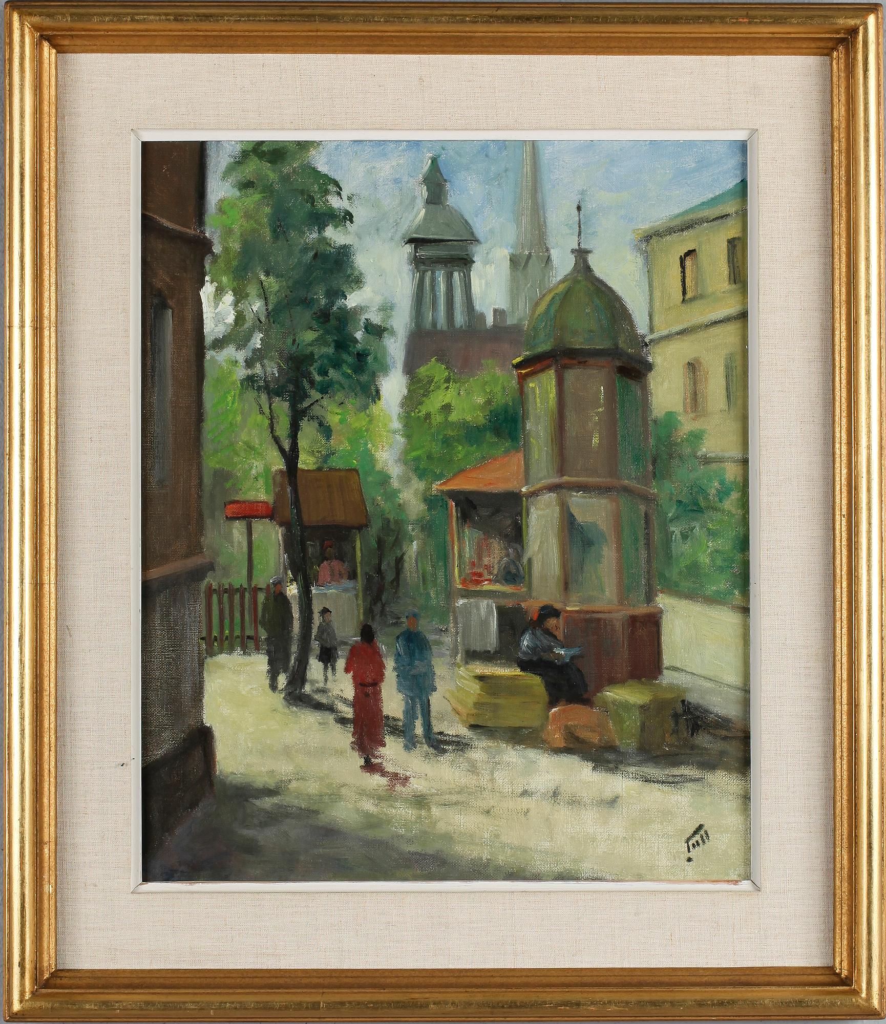 OIDENTIFIERAD KONSTNÄR, 2 st, olja på duk, signerade Tull.