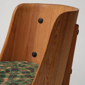 Axel Einar Hjorth, a stained pine "Lovö" chair, Nordiska Kompaniet, Sweden, 1930s.