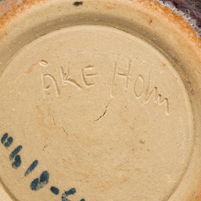 ÅKE HOLM, VAS, stengods signerad.