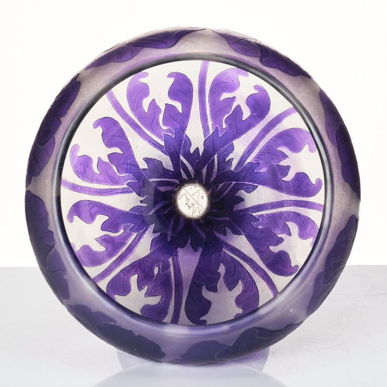 Karl Lindeberg, an Art Nouveau cameo glass vase, Kosta, Sweden, early 20th century.