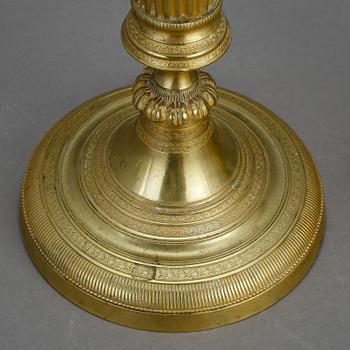 LJUSSTAKAR, ett par, empirestil, 1800-talets andra hälft.