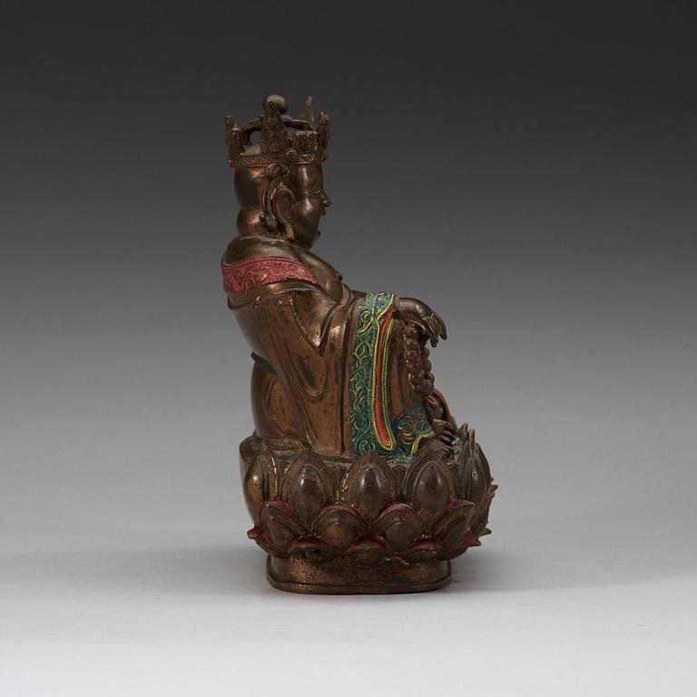 A bronze Budai, Qing dynasty, presumably 18th century.