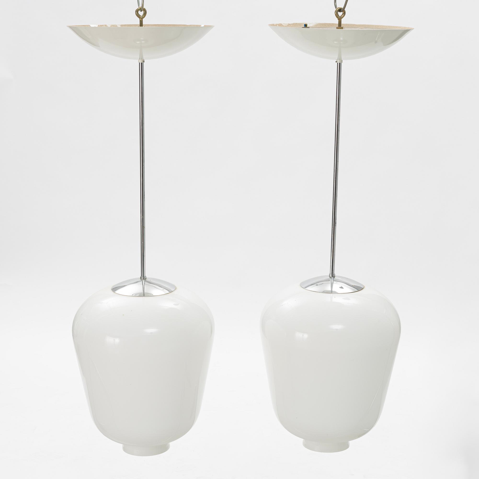 Taklampor, ett par, Zero, 1900-talets slut.