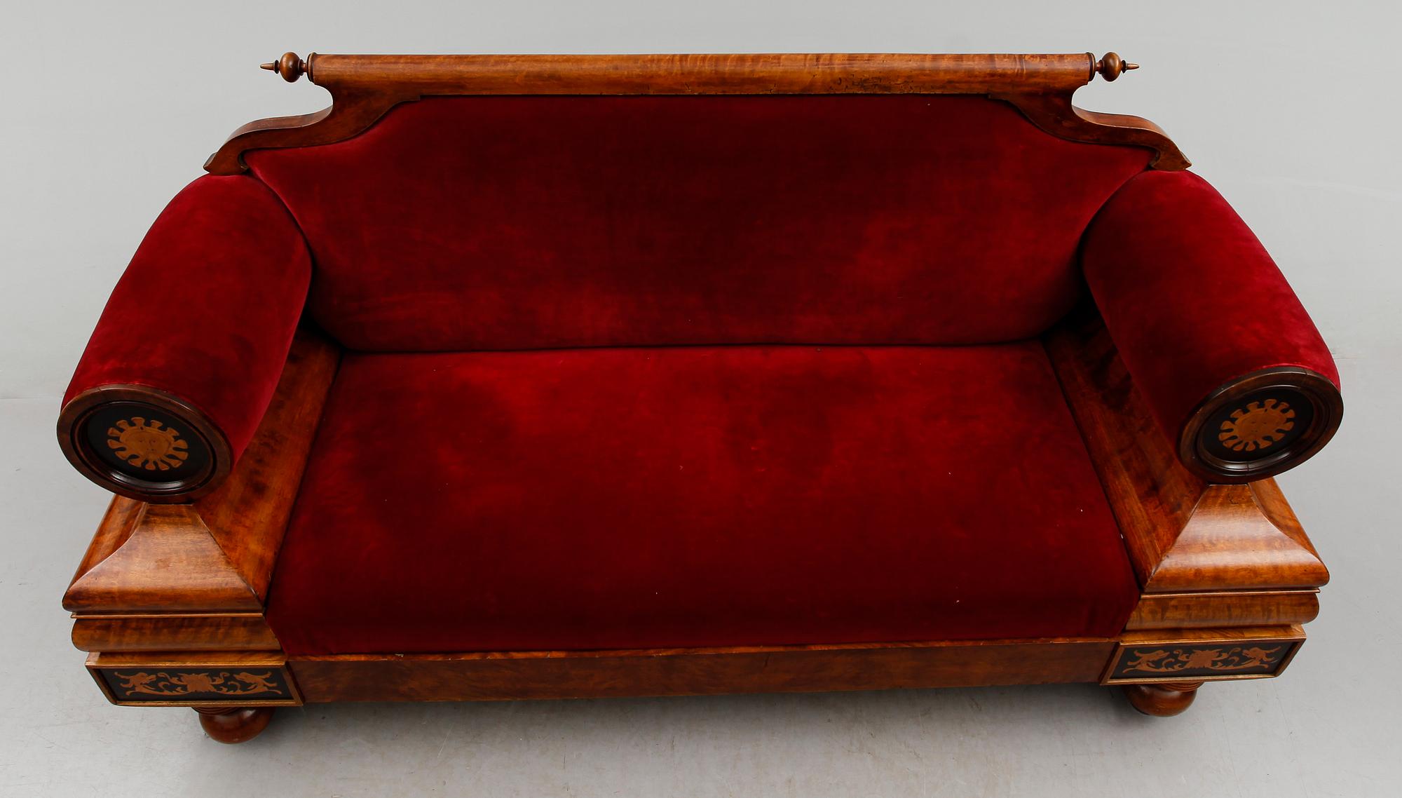 SOFFA, biedermeier, 1800-talets mitt.