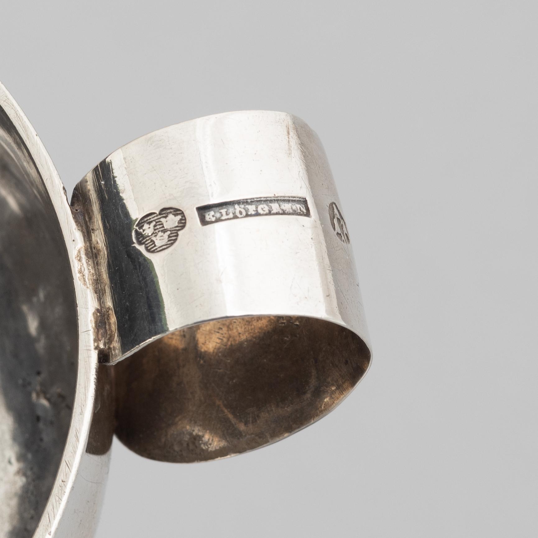 A Swedish silver cup with handle, mark of Erik Löfgren, Umeå 1795.