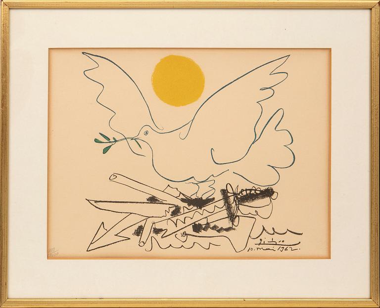 Pablo Picasso, efter, "Le Bouguet" och "Colombe".